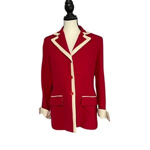 Cute Red and White Austin Reed Jacket